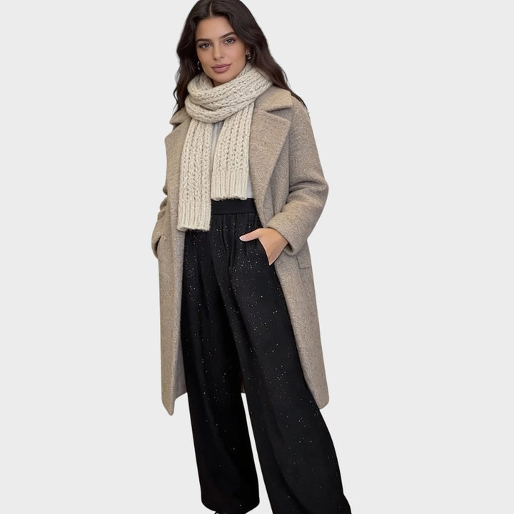 Verina - Széles Szárú Nadrág Csillogással 