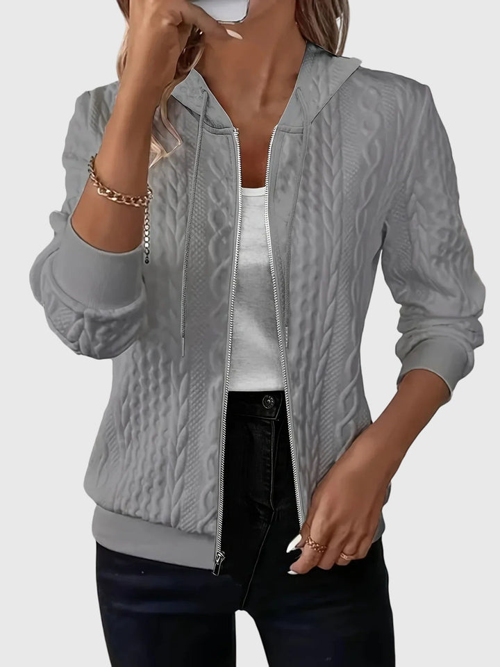 Anna - Kapucnis kabát cipzárral