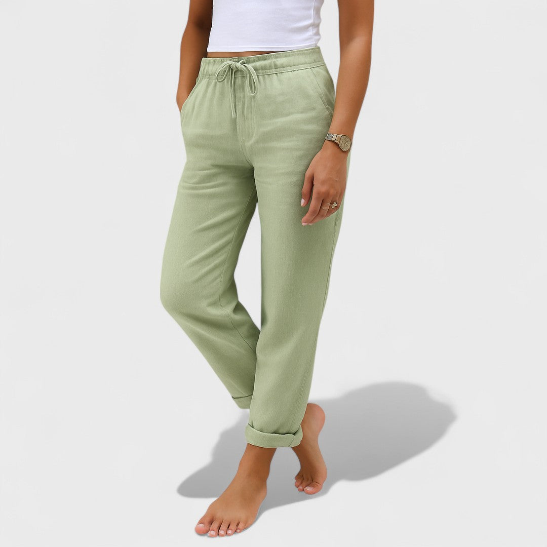 Klára - lenvászon Stretch Nadrág