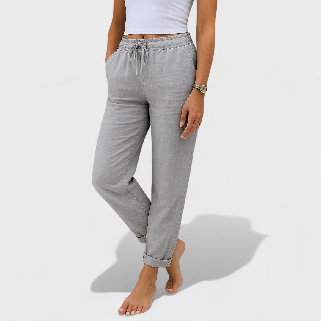 Klára - lenvászon Stretch Nadrág