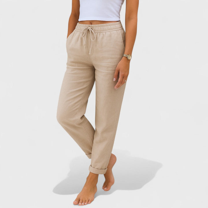 Klára - lenvászon Stretch Nadrág