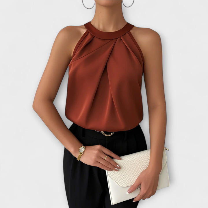 Skye - Elegáns Off-Shoulder Selyemblúz
