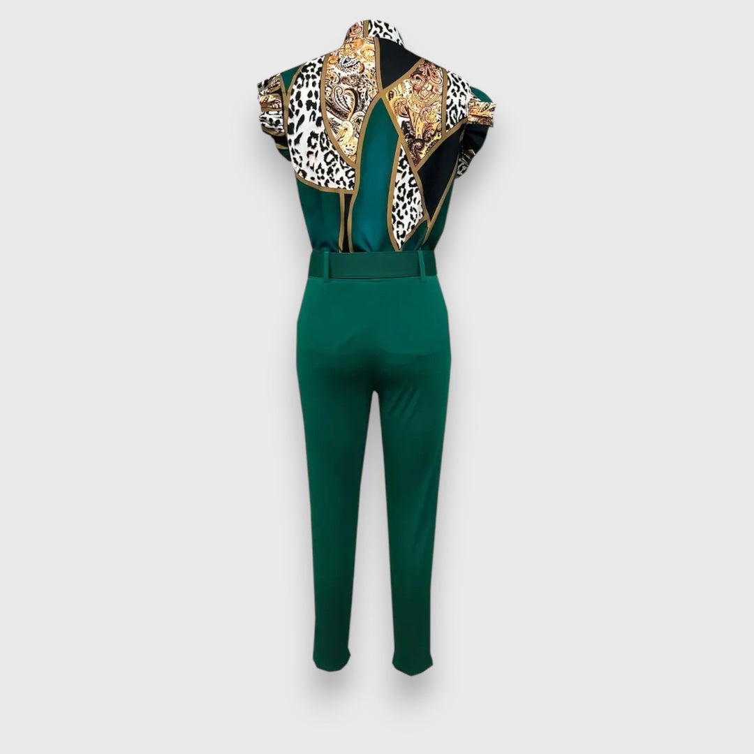 Modern Leopárdmintás Kételemes Szett