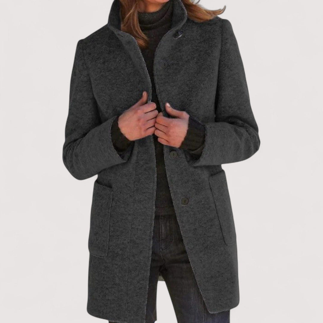 Amina - Klasszikus gyapjúkeverék kabát