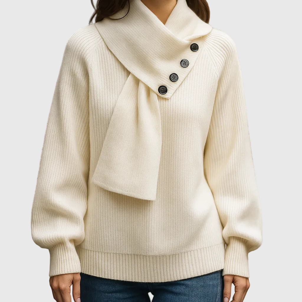 Arielle - Cozy Scarf-Neck Sweater