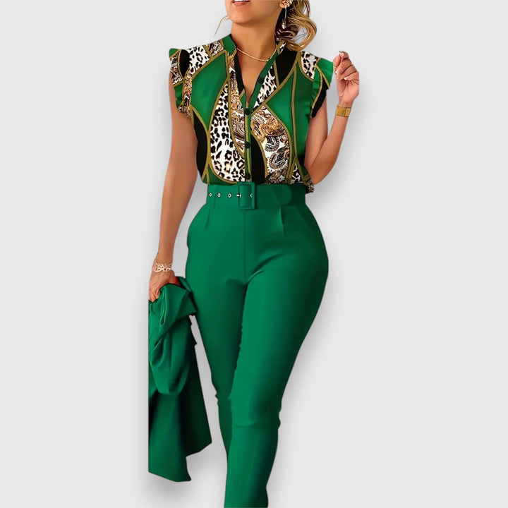 Modern Leopárdmintás Kételemes Szett