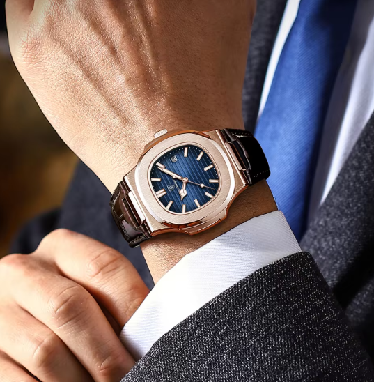 Kornél - Óra Rosé 41 mm Méret Dátum