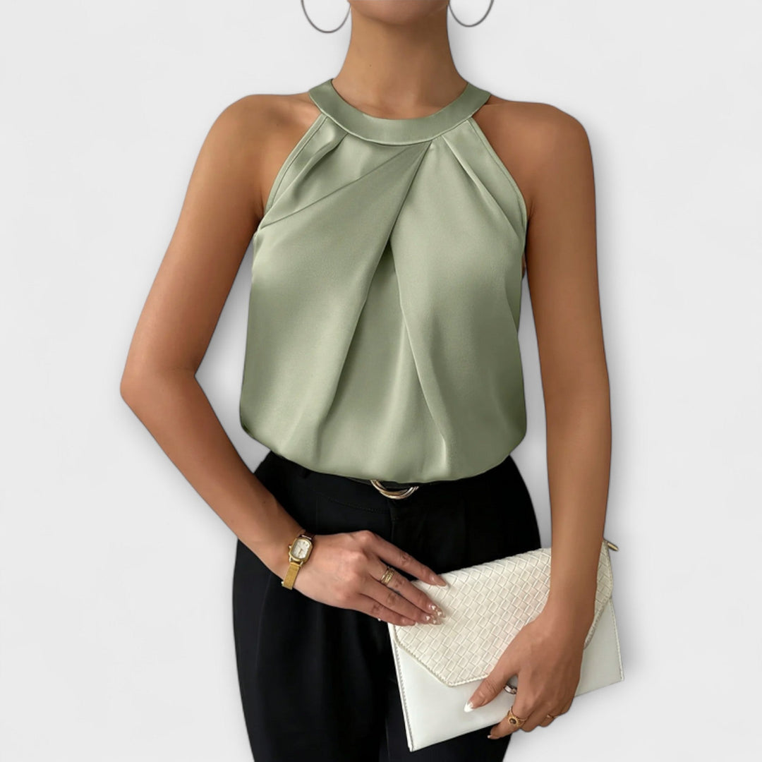 Skye - Elegáns Off-Shoulder Selyemblúz