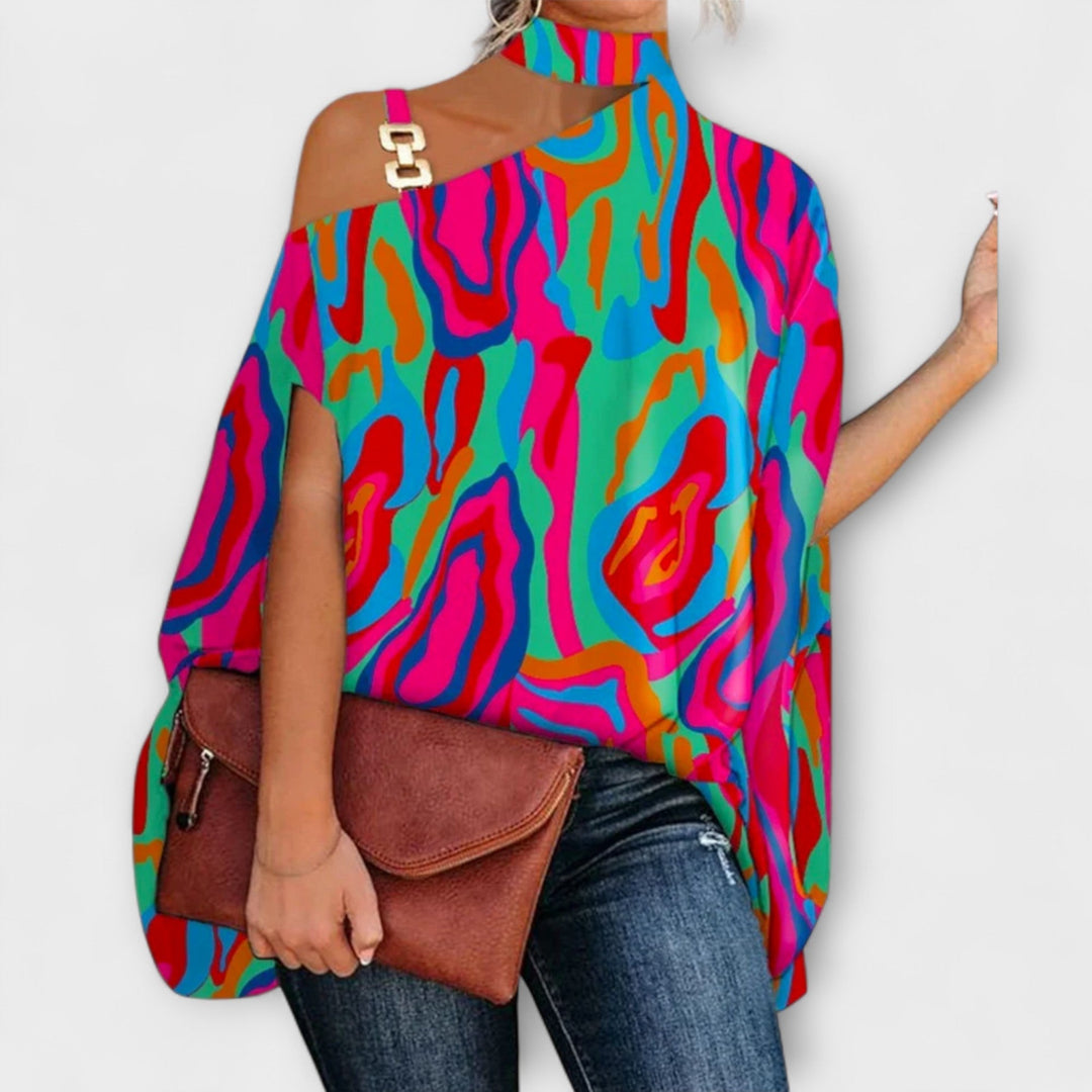 Bernadett - Női váll nélküli blúz