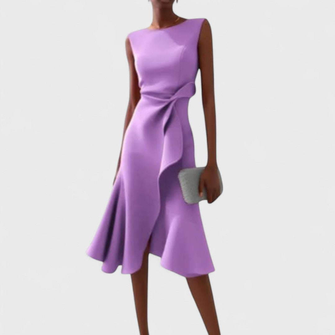 Andrea - Aszimmetrikus ruha elegáns gyűrődésekkel