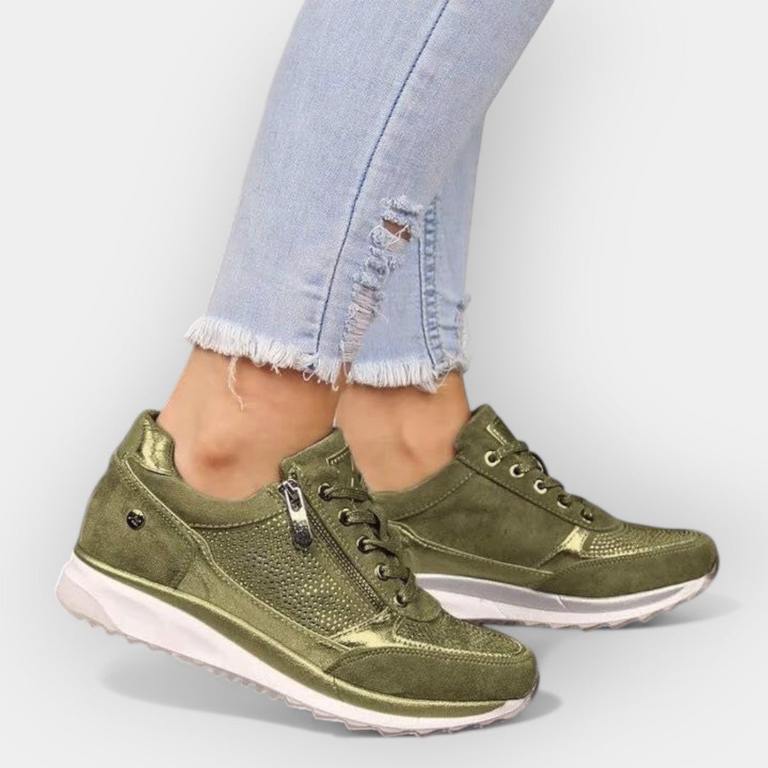 Erzsébet - Sportcipő Cipzárral Ergonikus Támasztó Talp