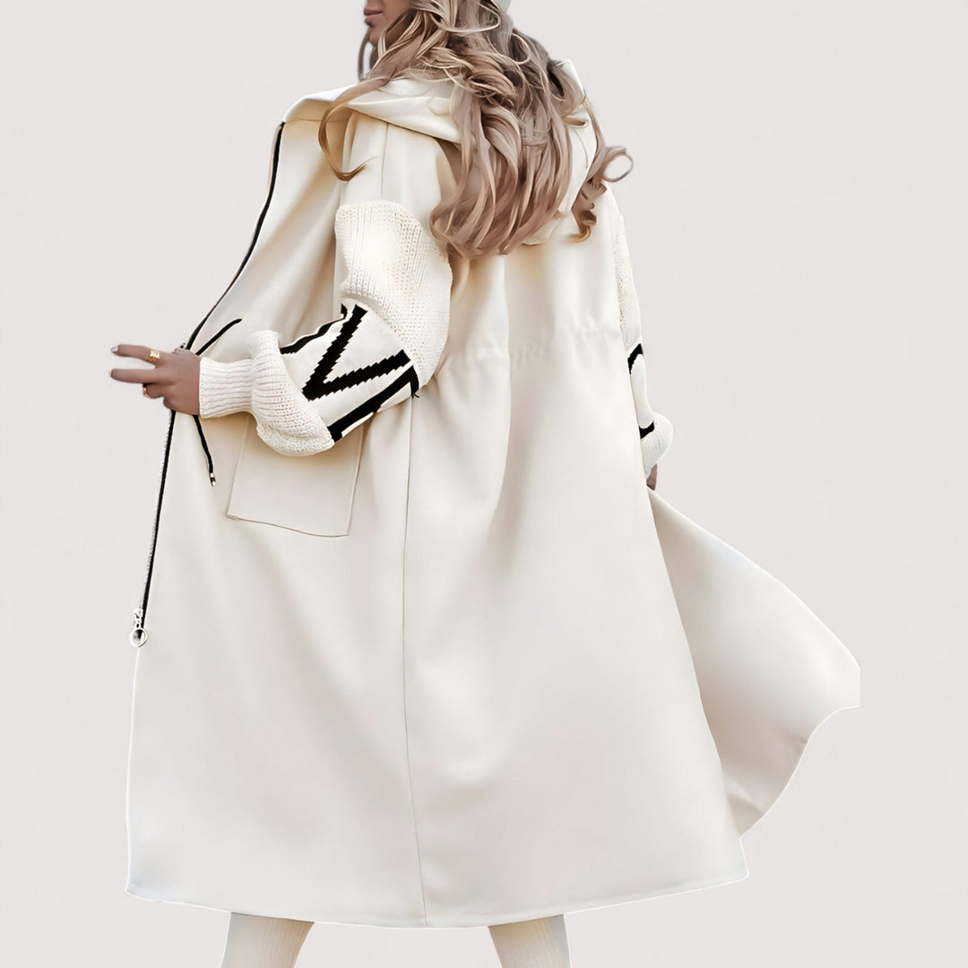 Maris - Női dzseki kötött ujjal és kapucnival