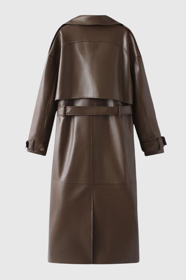 Zora - Elegáns gabardin kabát övvel