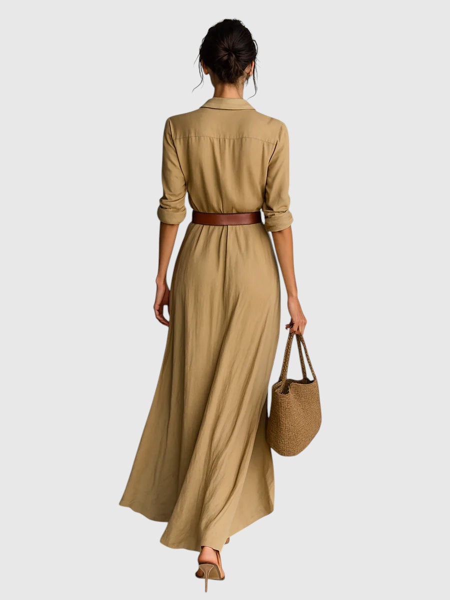 Klára – Elegáns dekoltázsú ruha