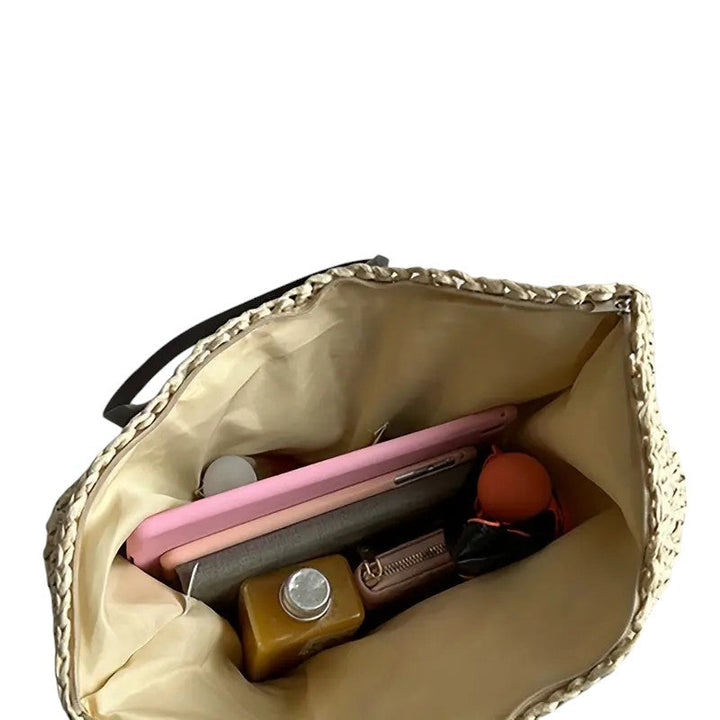 Laura - Szőtt Tote Táska Terjedelmes Belső Tér