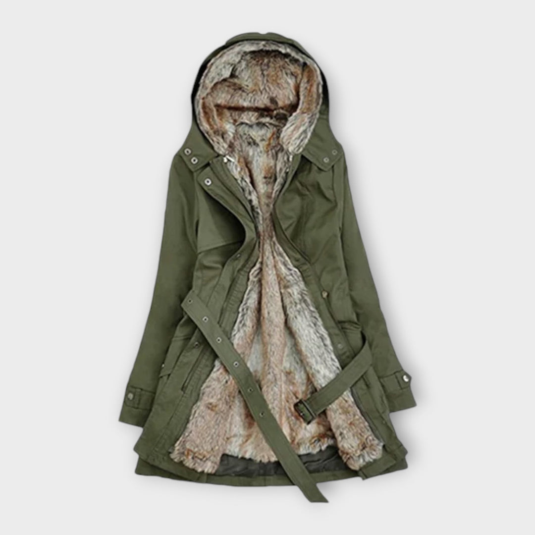 Mikash - Meleg kabát bőr béléssel