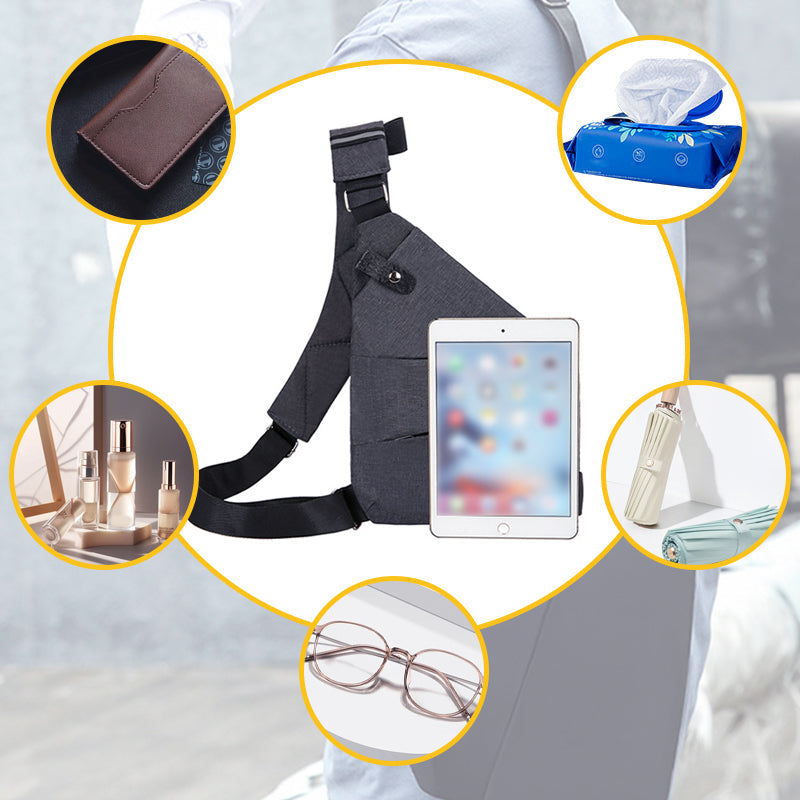 Izolda - Lopásgátló Oldaltáska Rekesz Zseb Elrendezésbiztonságtechnika Biztonság