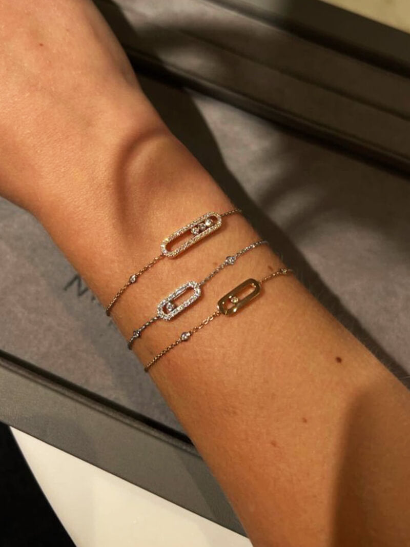 Zoé - Karkötő Pavé Keret Kiemeli A Gyémántot