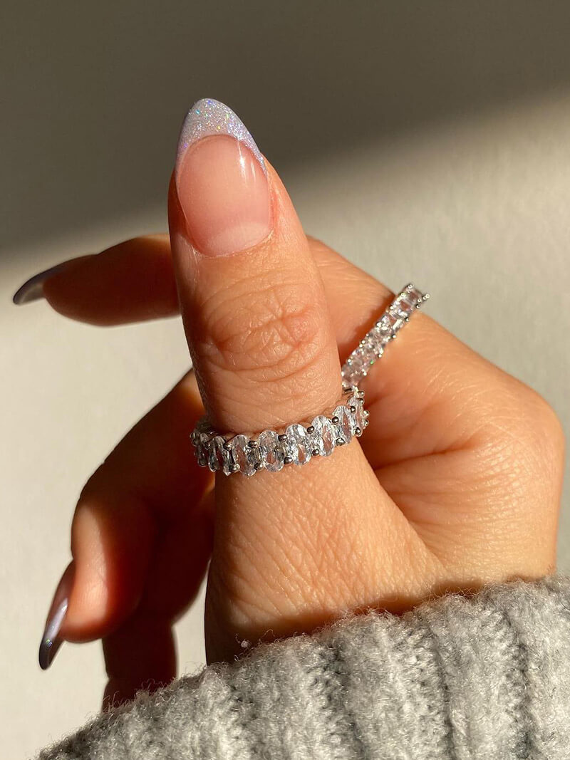 Nikolett - Ovális Gyűrű Kettős Felülettel