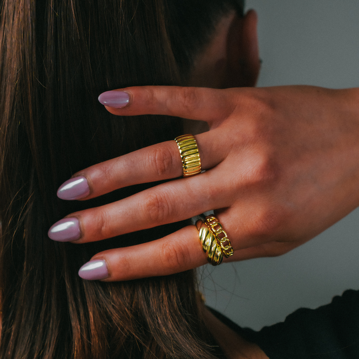 Eszter - Láncos gyűrű állítható méret