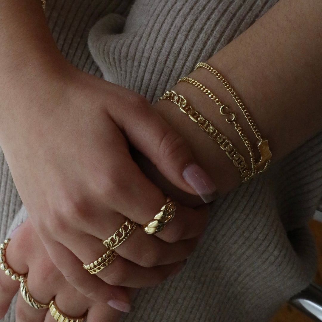 Eszter - Láncos gyűrű állítható méret