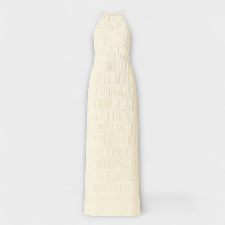 Adilin - Hosszú ruha, nyakpántos dekoltázzsal