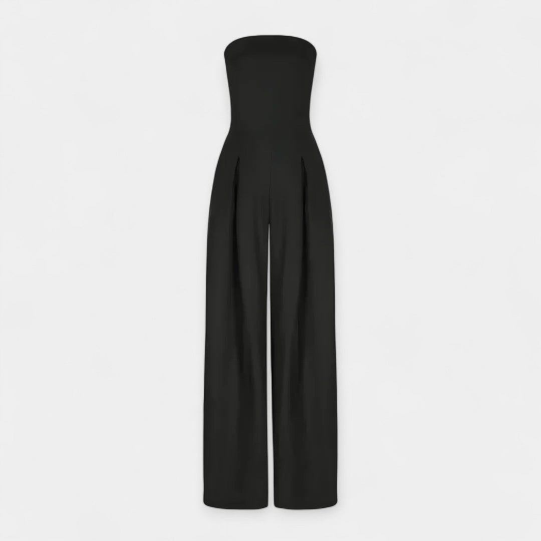 Teljes hosszúságú, váll nélküli fűzős ruha