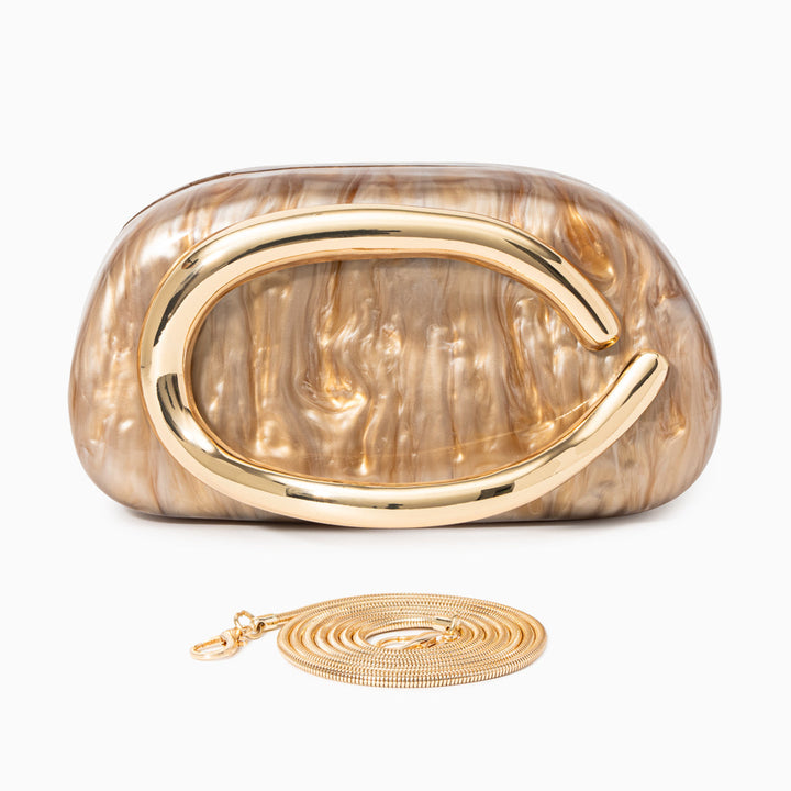 Eszter - Táska Gyöngyházfényű Kivitel Részletek