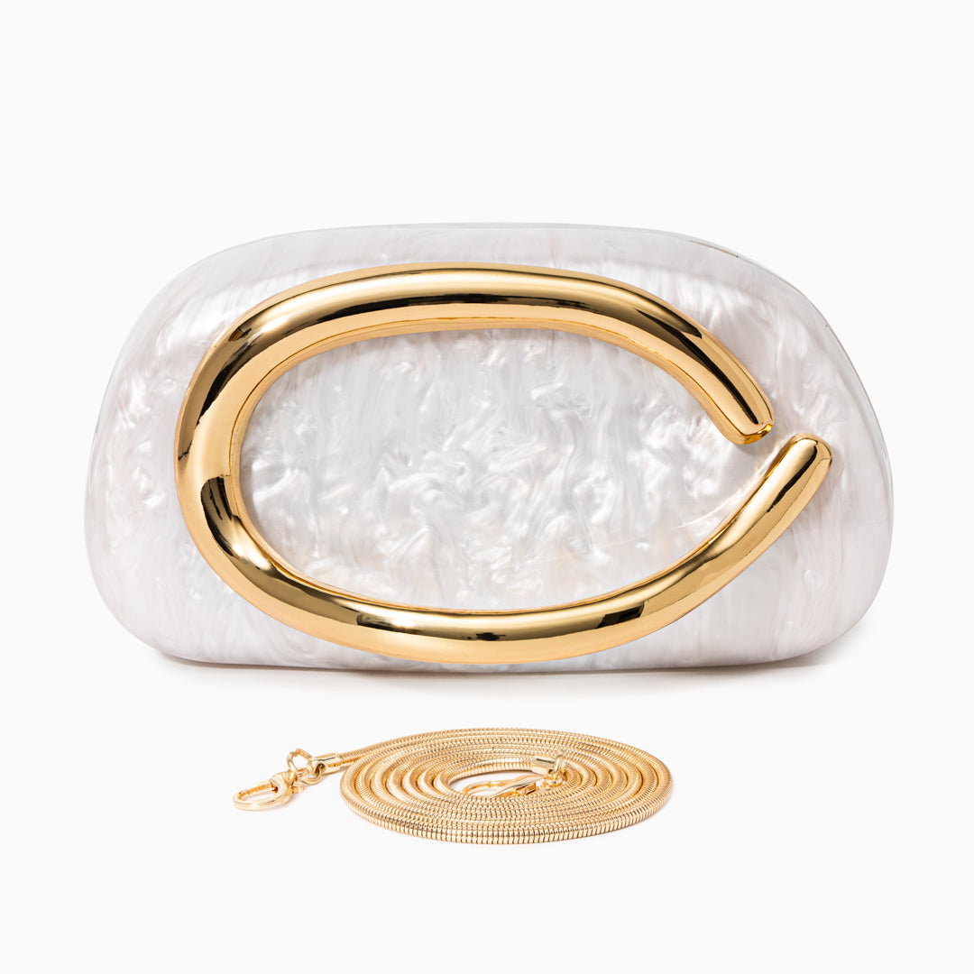 Eszter - Táska Gyöngyházfényű Kivitel Részletek