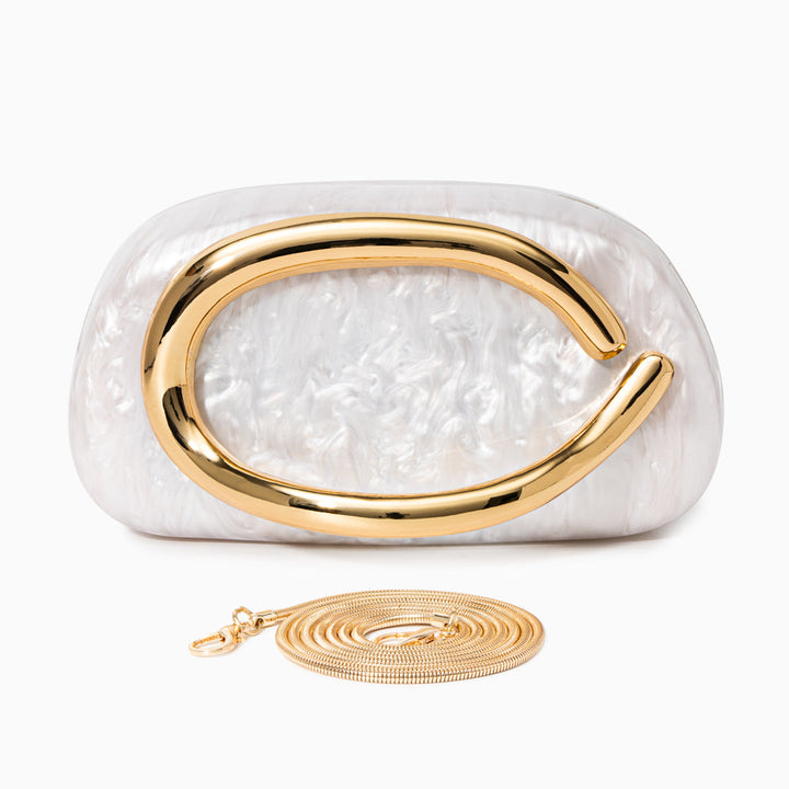 Eszter - Táska Gyöngyházfényű Kivitel Részletek