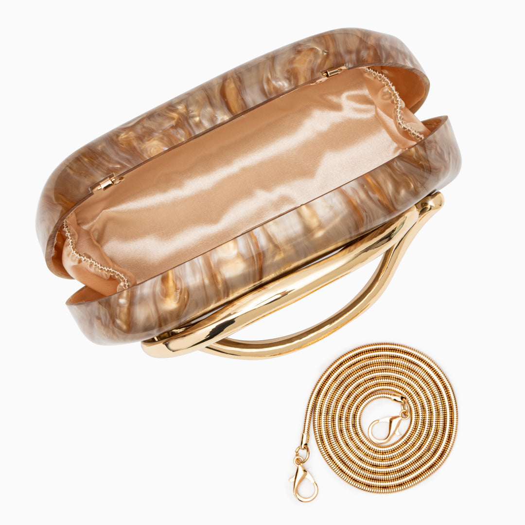 Eszter - Táska Gyöngyházfényű Kivitel Részletek