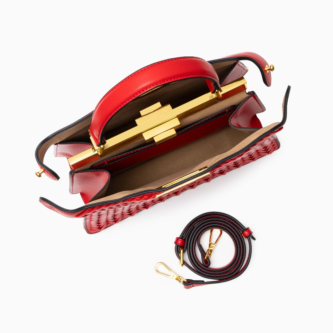 Sarolta - Táska Kézzel Szőtt Textúra Tároló Koncepció