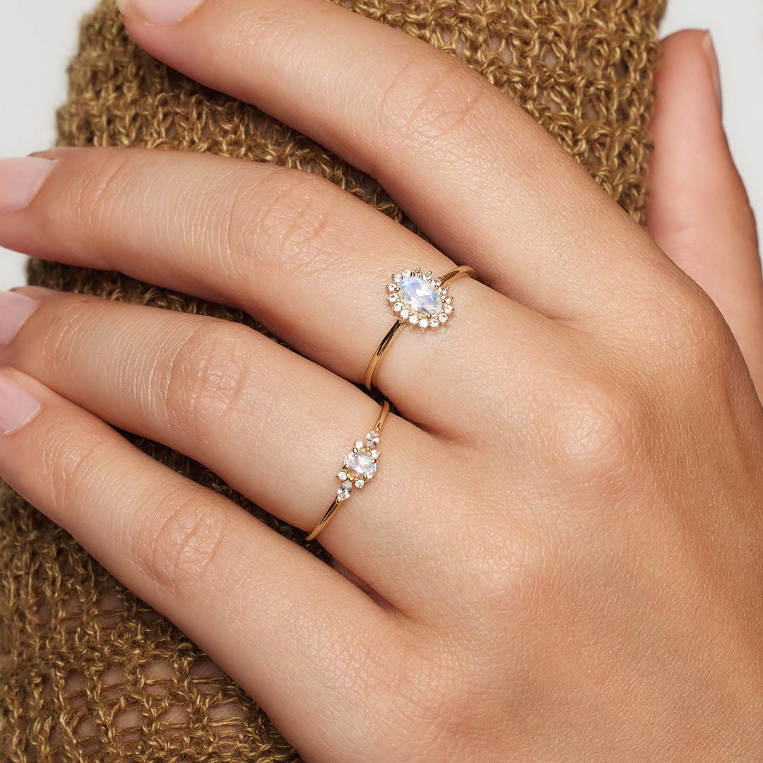 Lioravelle - Lila Gyémánt Gyűrű 18k Arany