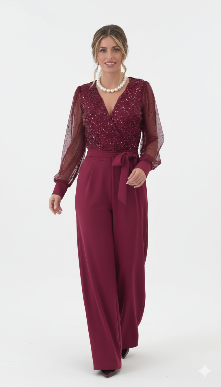 Tereza - Elegáns overall finom részletekkel és lágy szabással