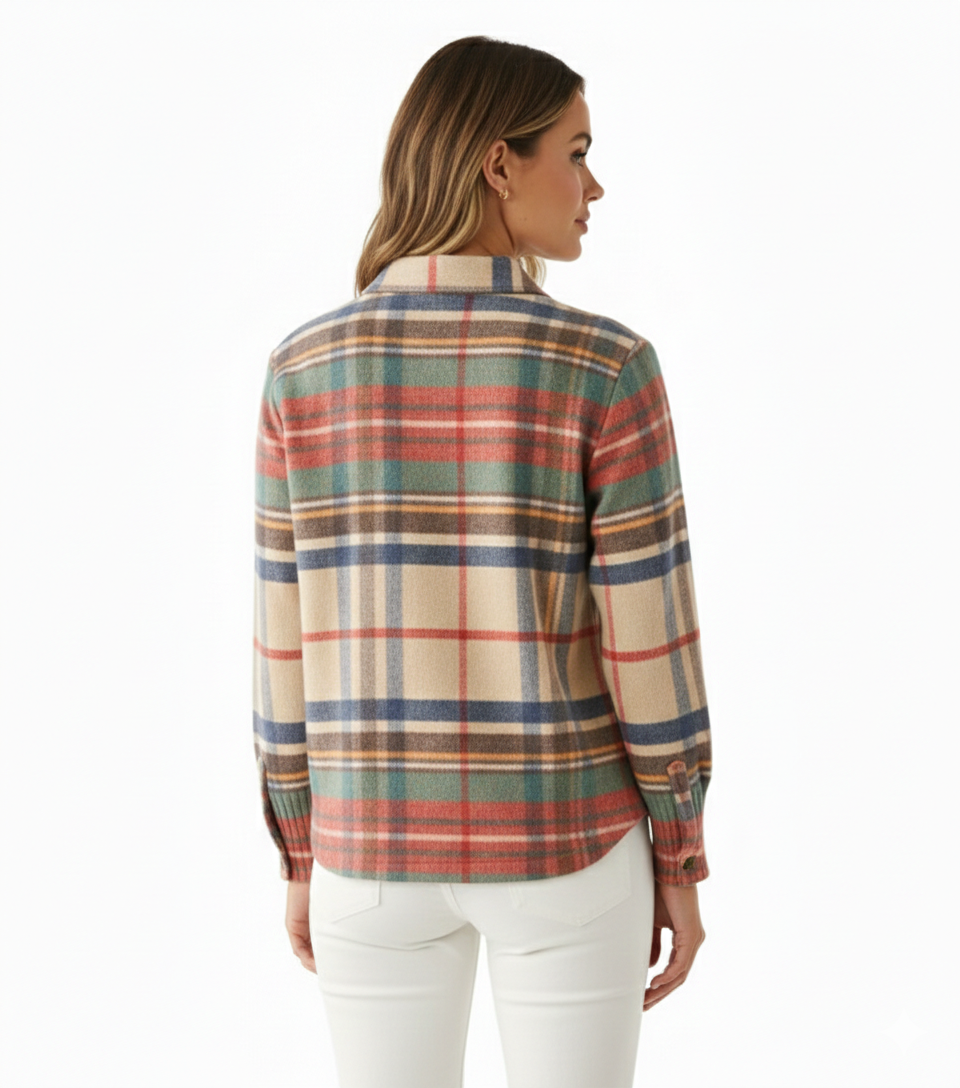 Júlia - Kockás blúz