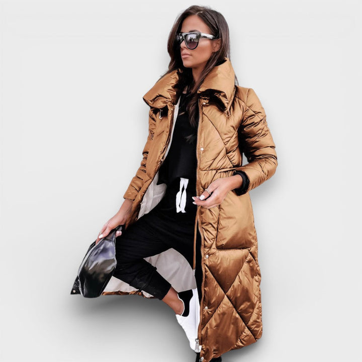 Rumjana - Prémium hosszú puffos kabát