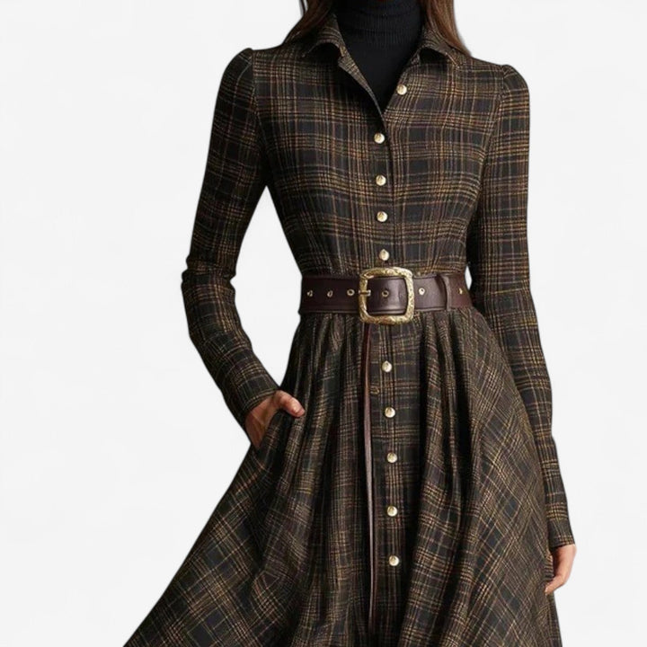 Sára Emília - Klasszikus vintage maxi ruha