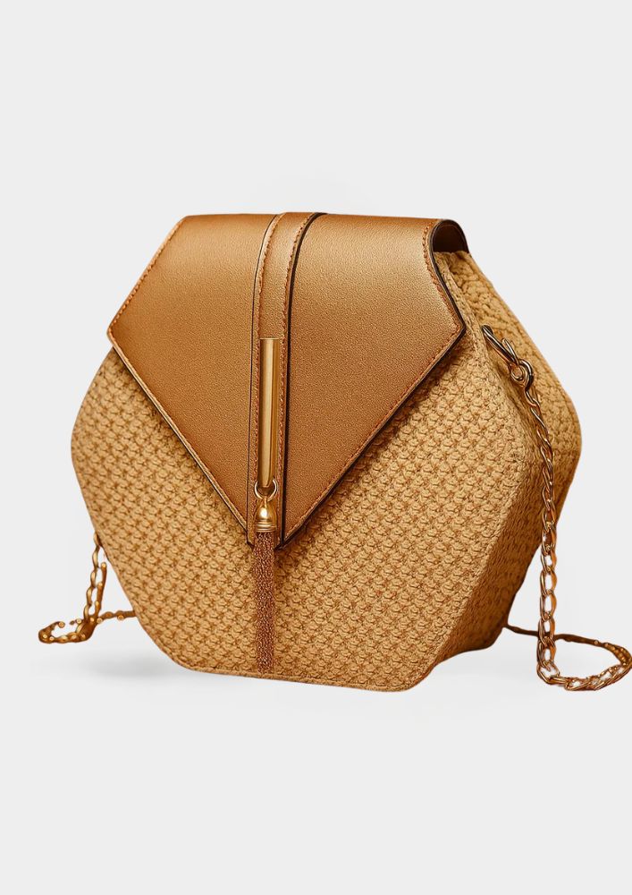 Vanda - Crossbody Táska Hatszög Alakja Záródás