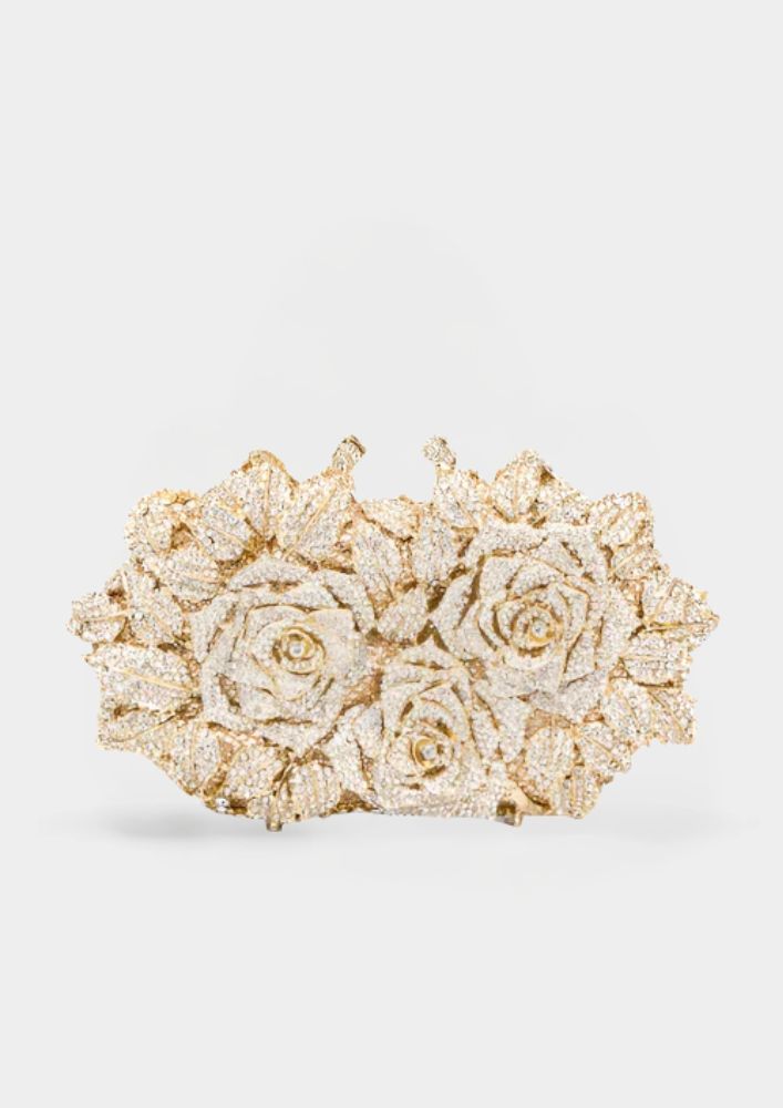 Korinna - Táska Kristályokkal Csomóval Pánttal Kialakítás Részletek