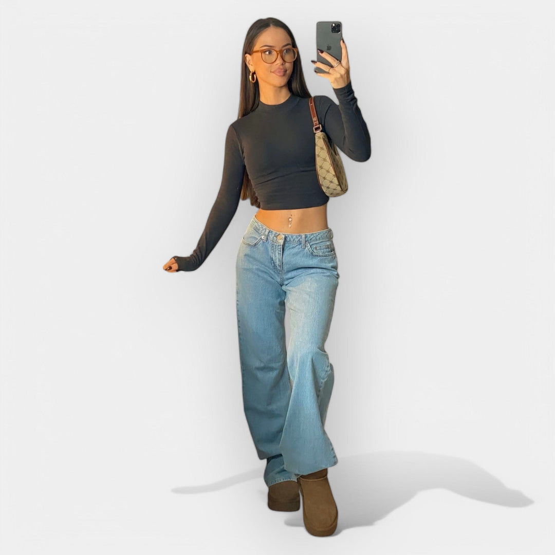 Boglárka - Farmernadrág Alacsony Derekú