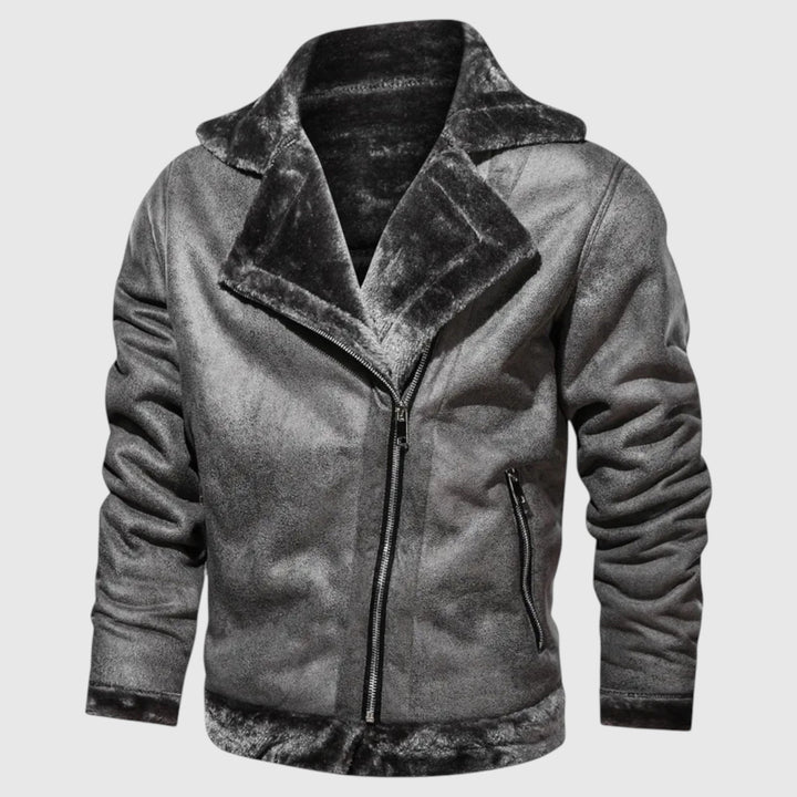 Márk - Férfi Bőrkabát Pehellyel