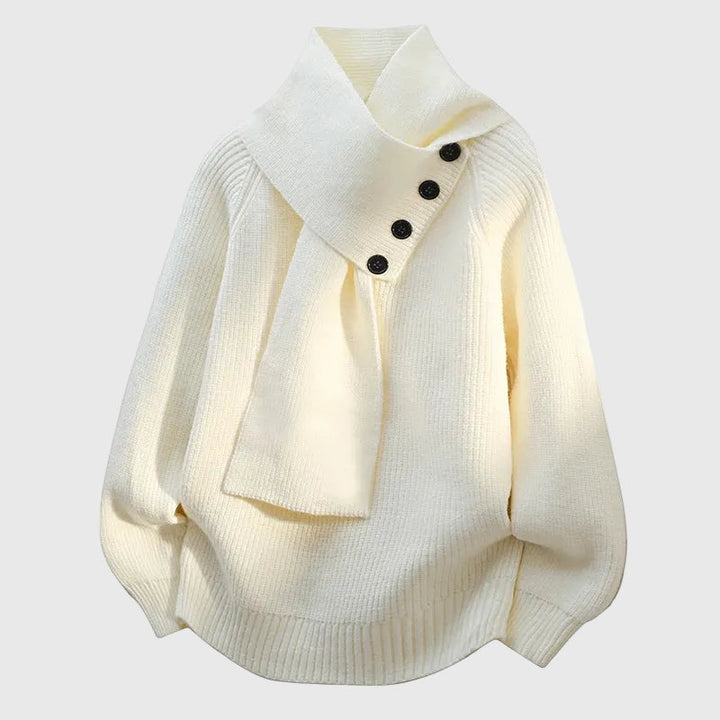 Arielle - Cozy Scarf-Neck Sweater