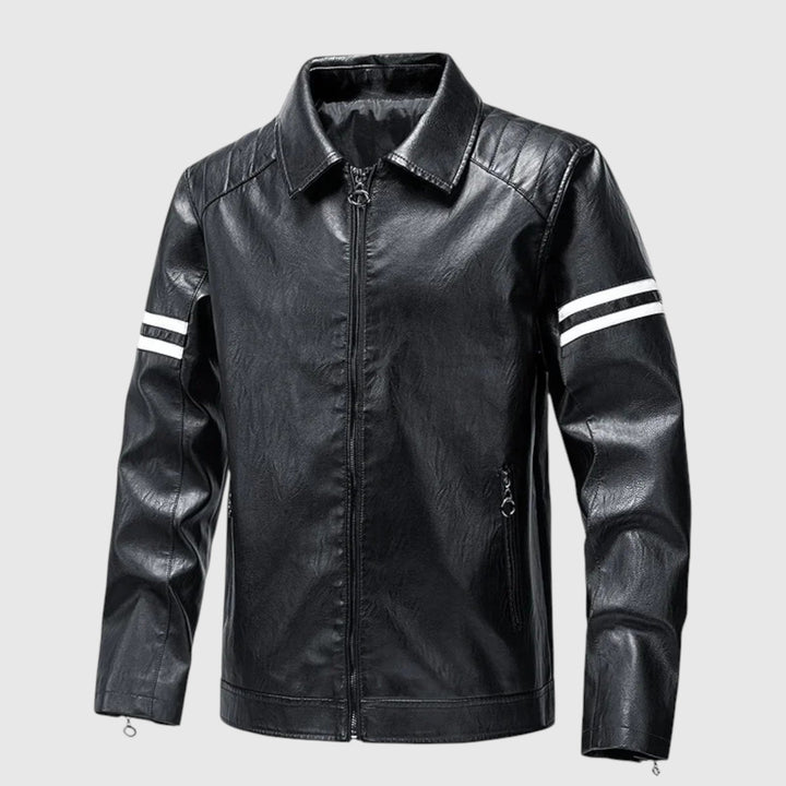 Róbert - Férfi bőr dzseki időtálló elegancia