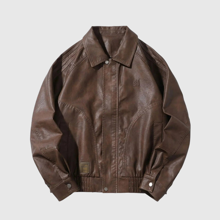 Olivér - Férfi Bőrkabát Időtálló Stílus