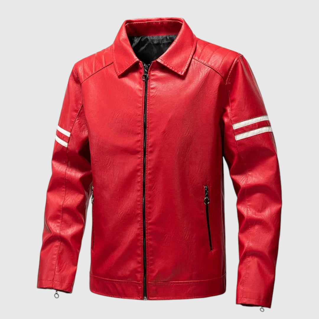 Róbert - Férfi bőr dzseki időtálló elegancia