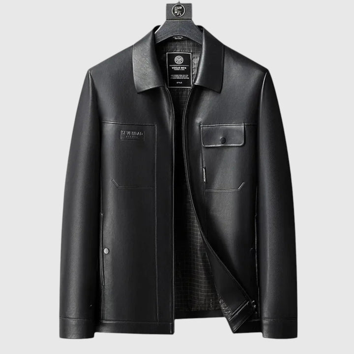 Barnabás - Férfi Bőrkabát Látványosság Változatosság Karakter Viselet