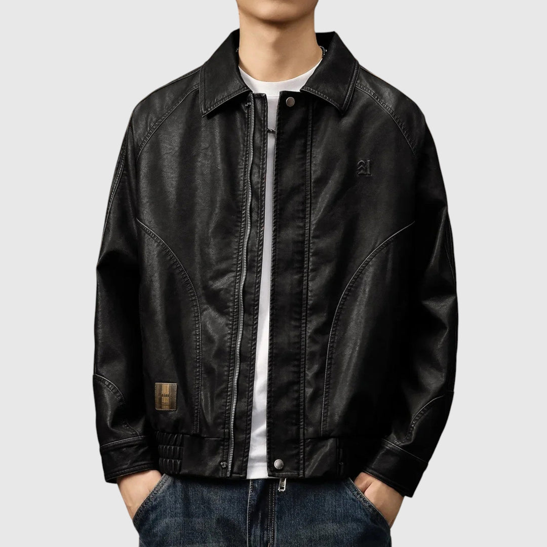 Olivér - Férfi Bőrkabát Időtálló Stílus