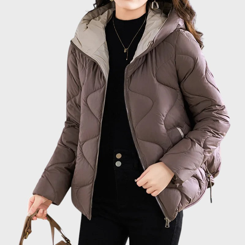 Stefania – Meleg női téli dzseki kapucnival