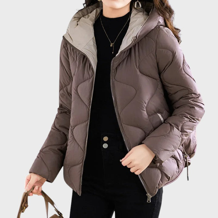 Stefania – Meleg női téli dzseki kapucnival