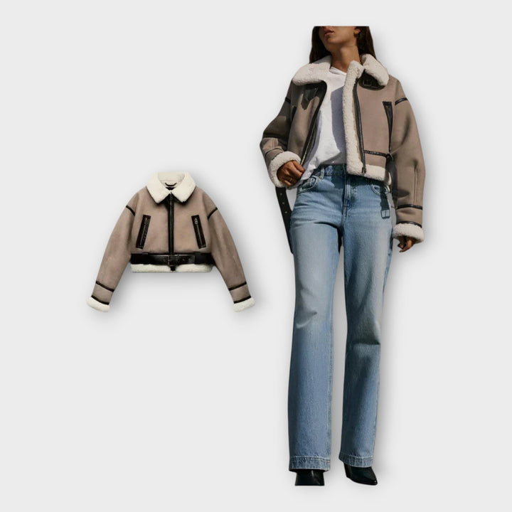 Réka - Elegáns bőrkabát minden alkalomra